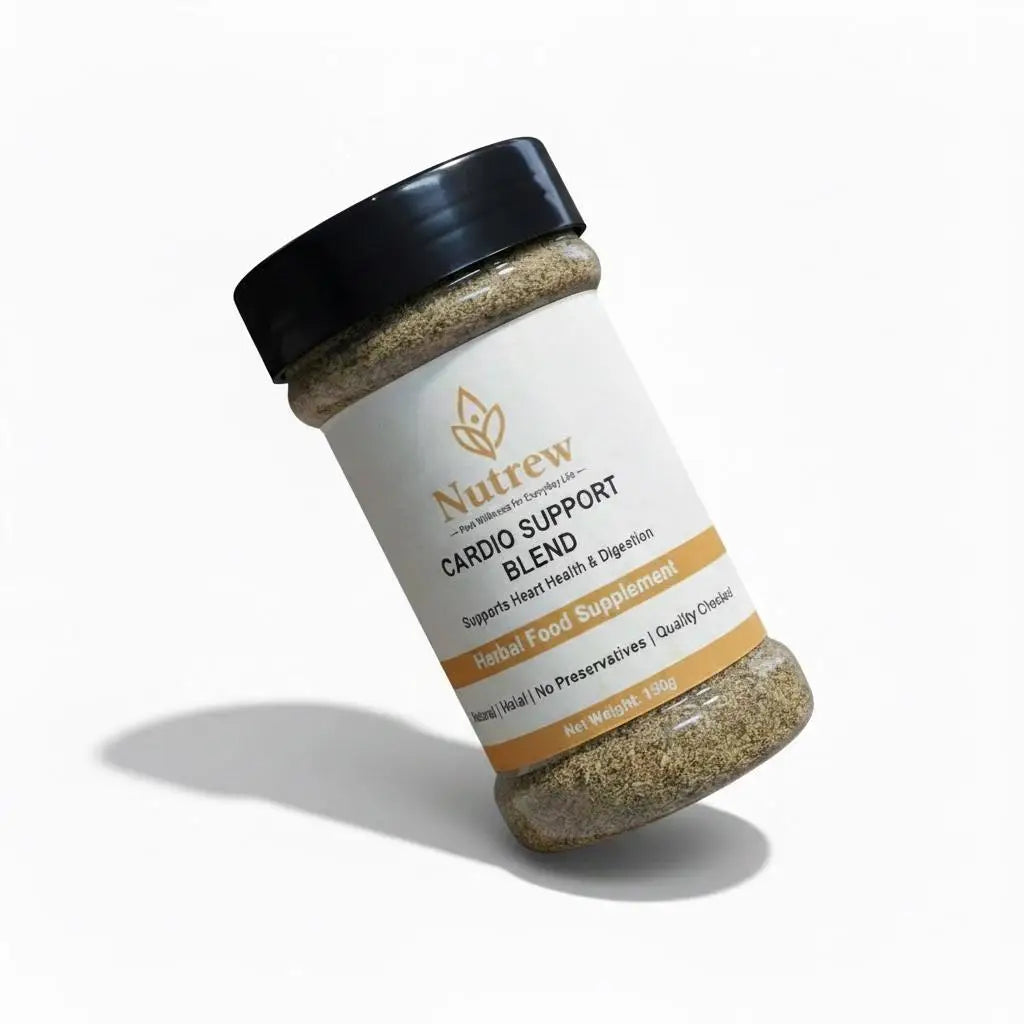 Nutraw Cardio Support Blend jar on a white background