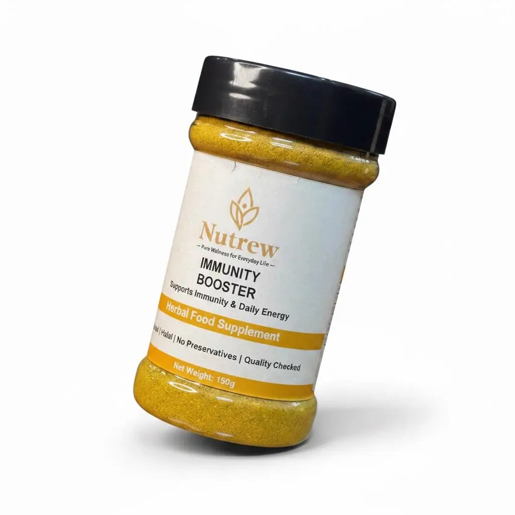 Nutraw Immunity Booster supplement jar on a white background